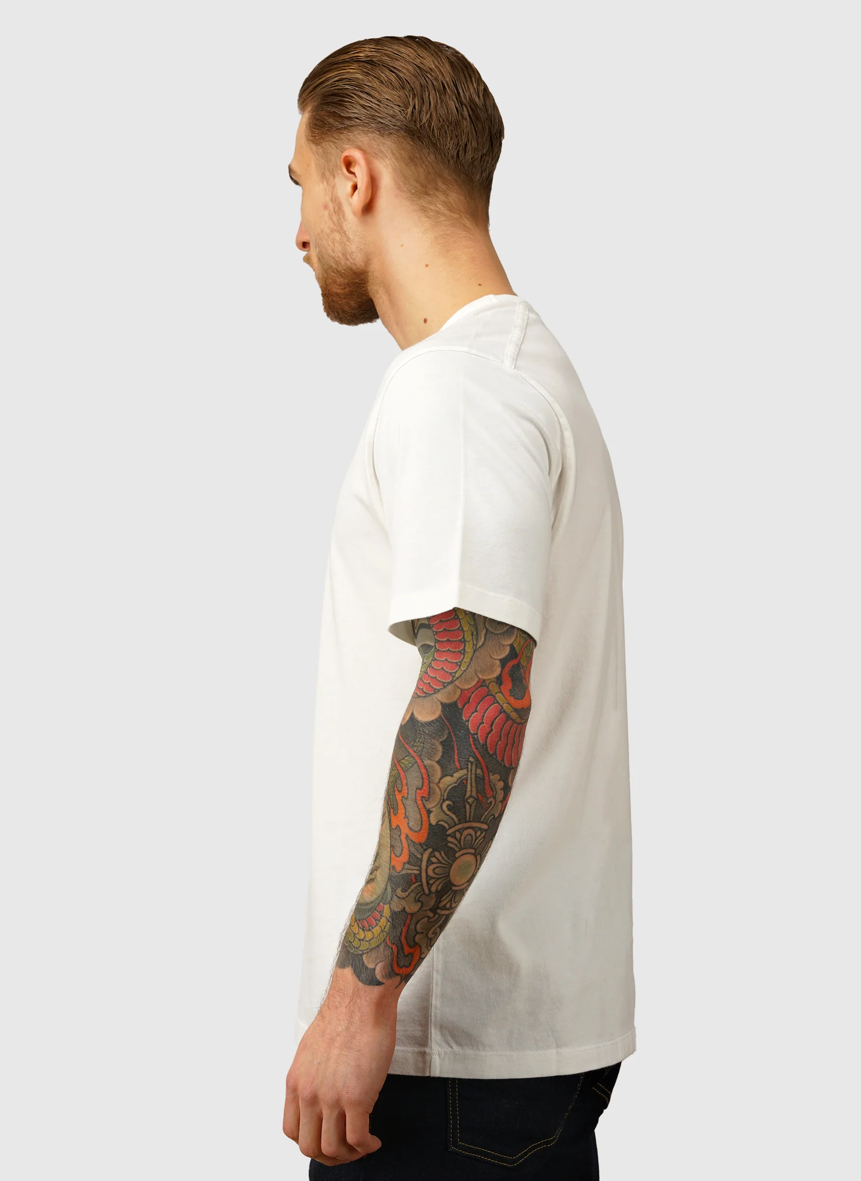 Sailor Print Jersey T-Shirt - Gauze White - Image 3