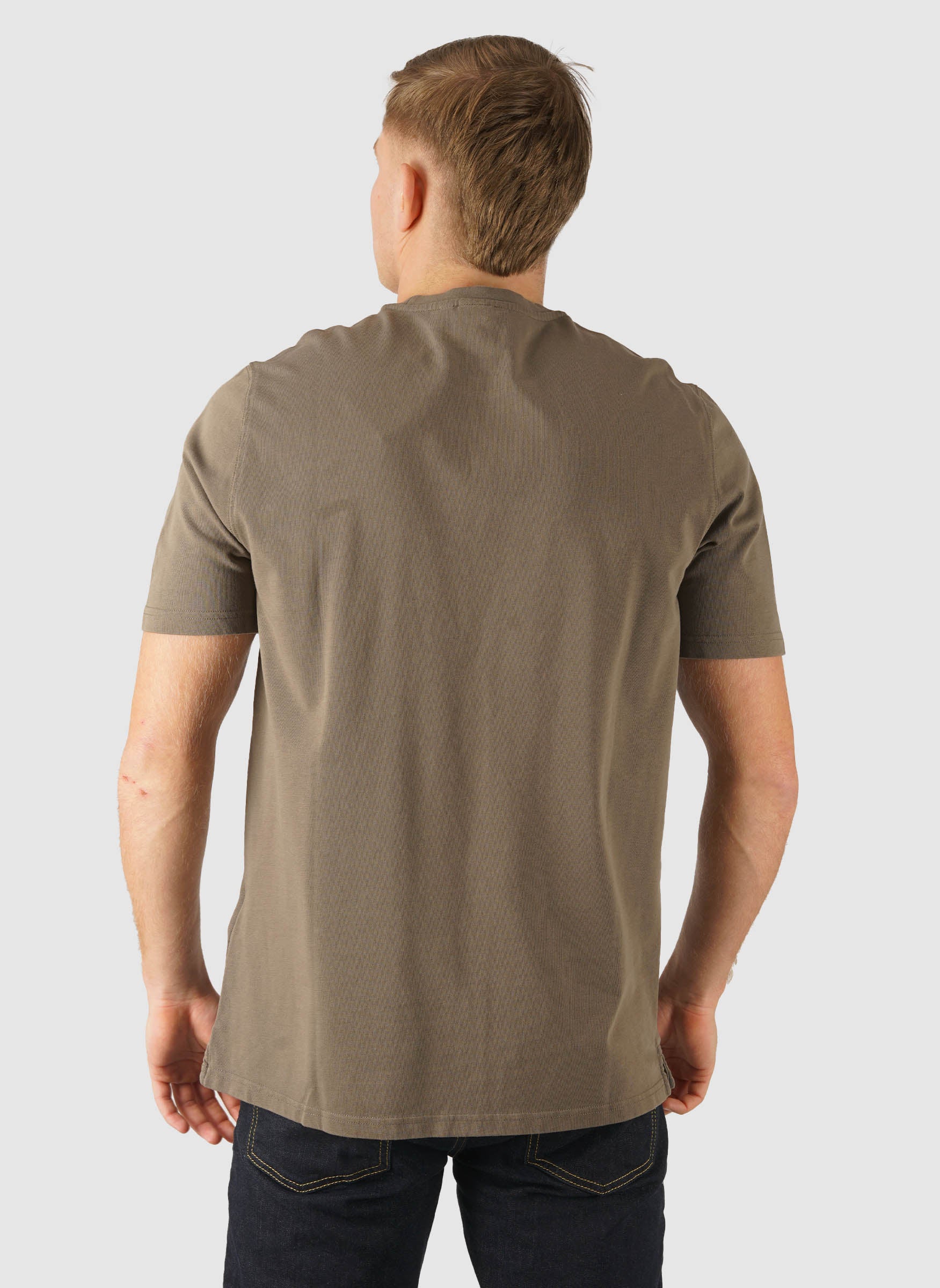 Script T-Shirt - Khaki Ash - Image 3