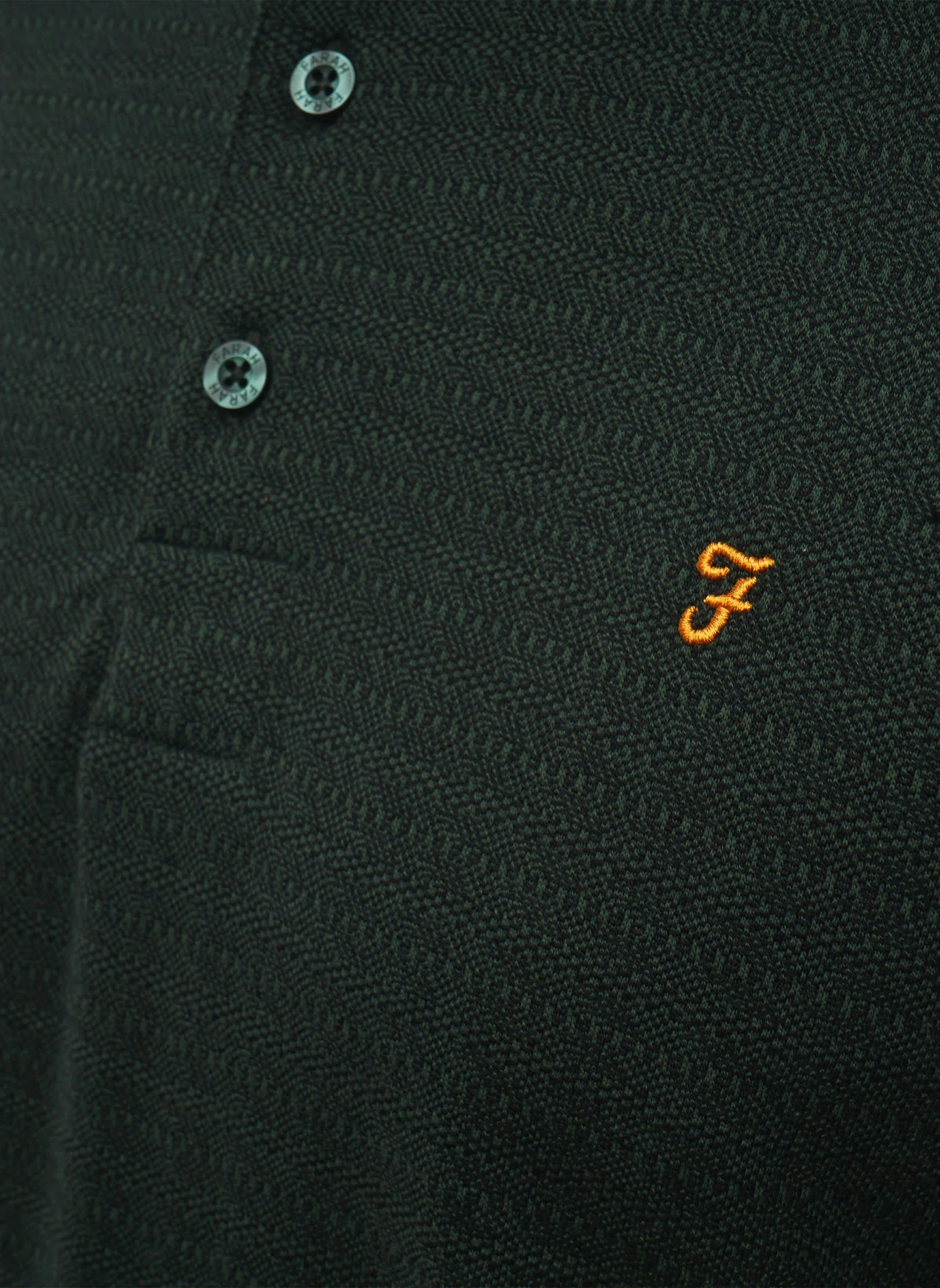 Sefton Textured Poloshirt - Poplar Green - Image 5