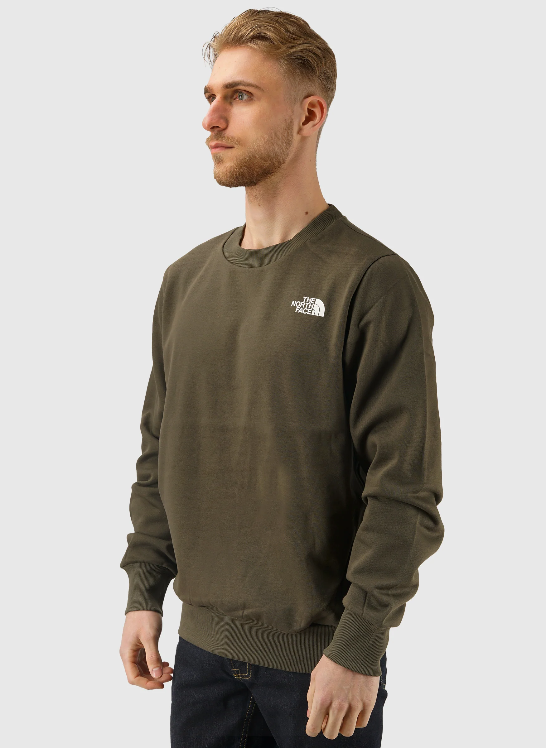 Simple Dome Crewneck Sweatshirt - New Taupe Green - Image 2