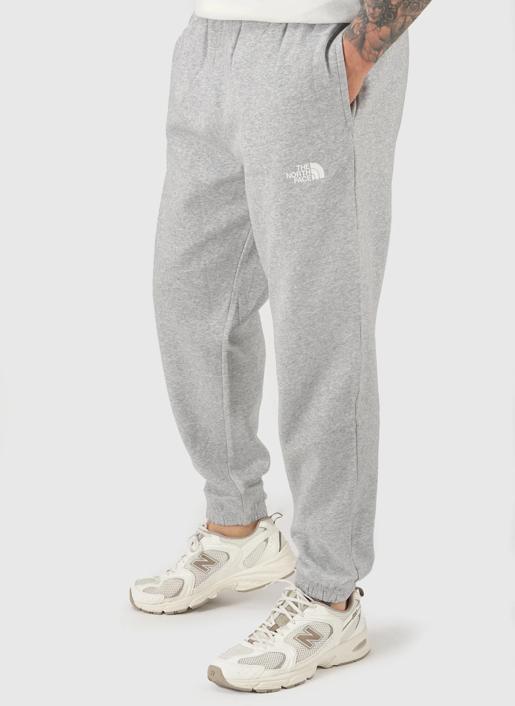 Simple Dome Regular Tapered Jogger - Light Grey Heather - Image 2