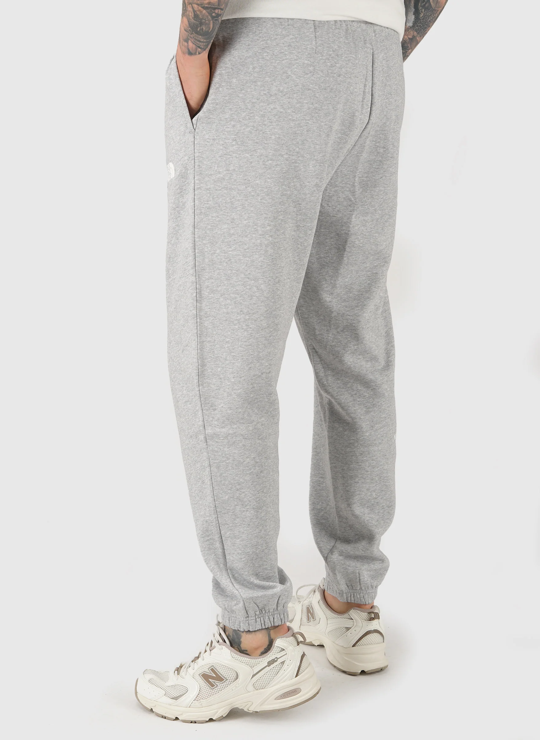 Simple Dome Regular Tapered Jogger - Light Grey Heather - Image 4