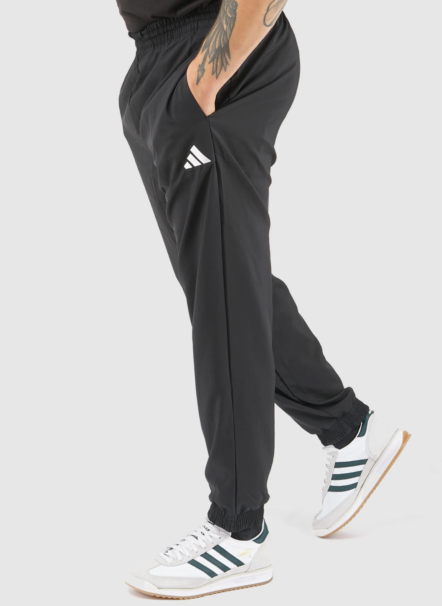 Small Logo Stanford Track Pant - Black/White - Image 4