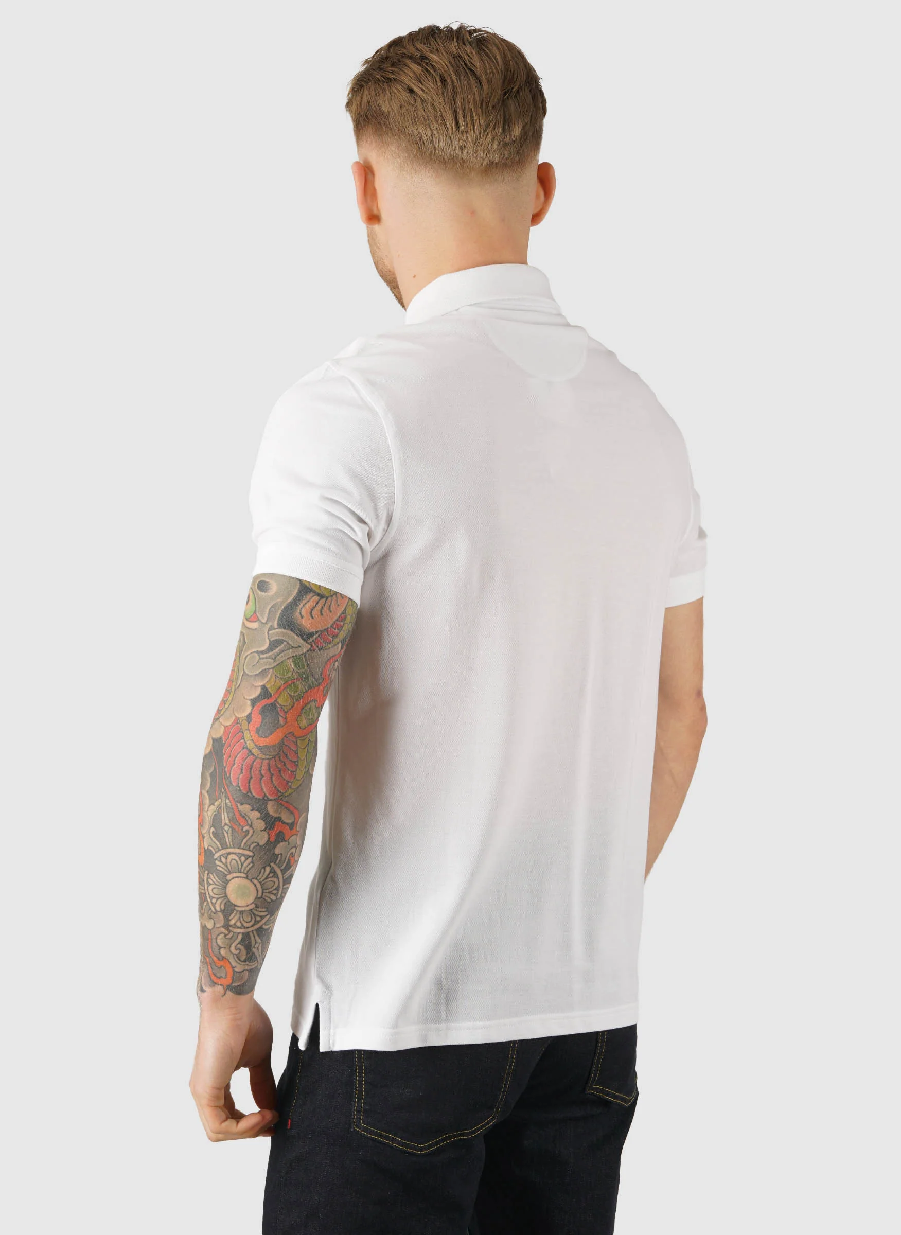 Sports Poloshirt - White - Image 3