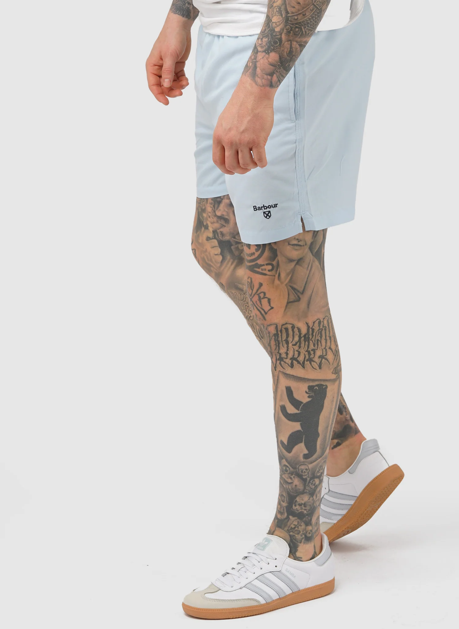 Staple Logo Swim Shorts - Ocean - Image 2