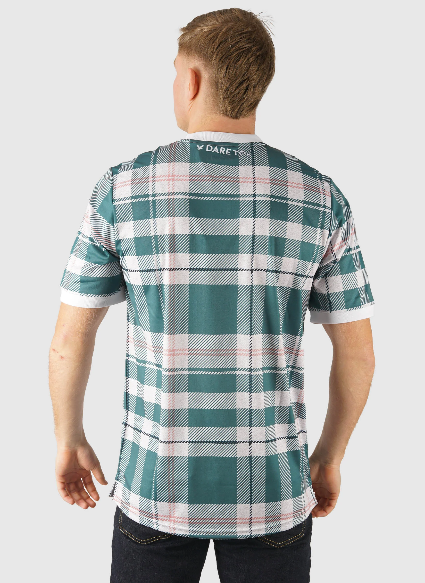 Tartan Football Shirt - Everglade - Image 3
