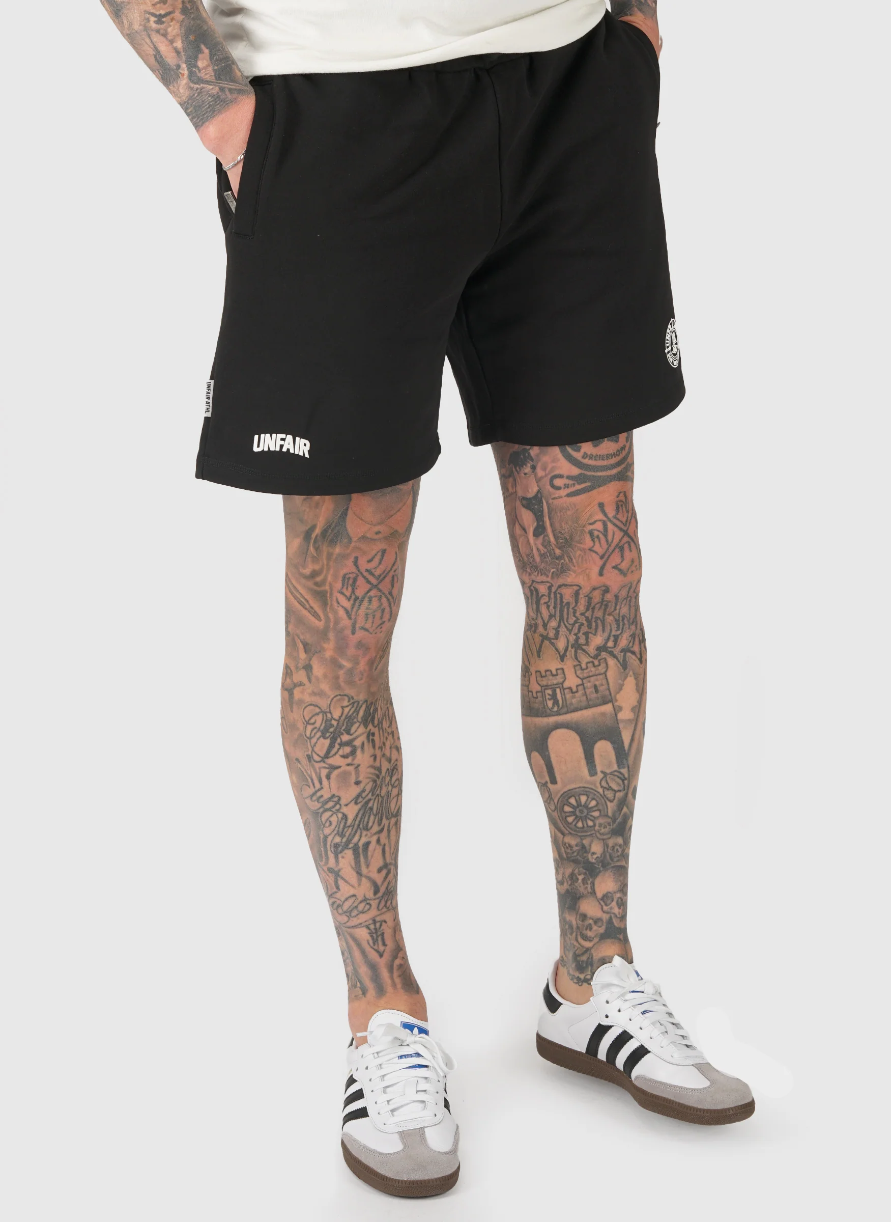 Two Side Logo Shorts - Black - Image 2