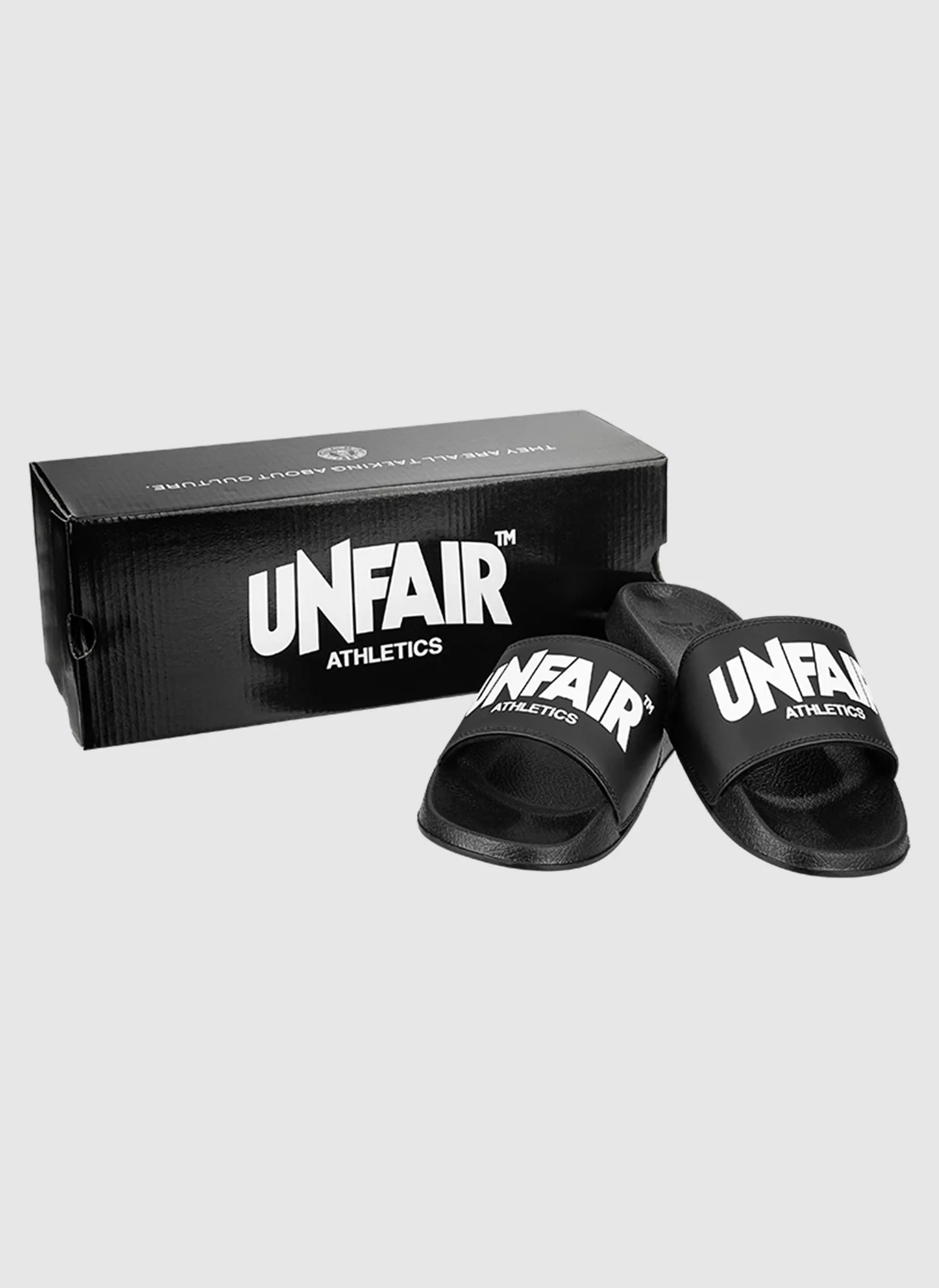 Unfair Classic Label Slides - Black - Image 3