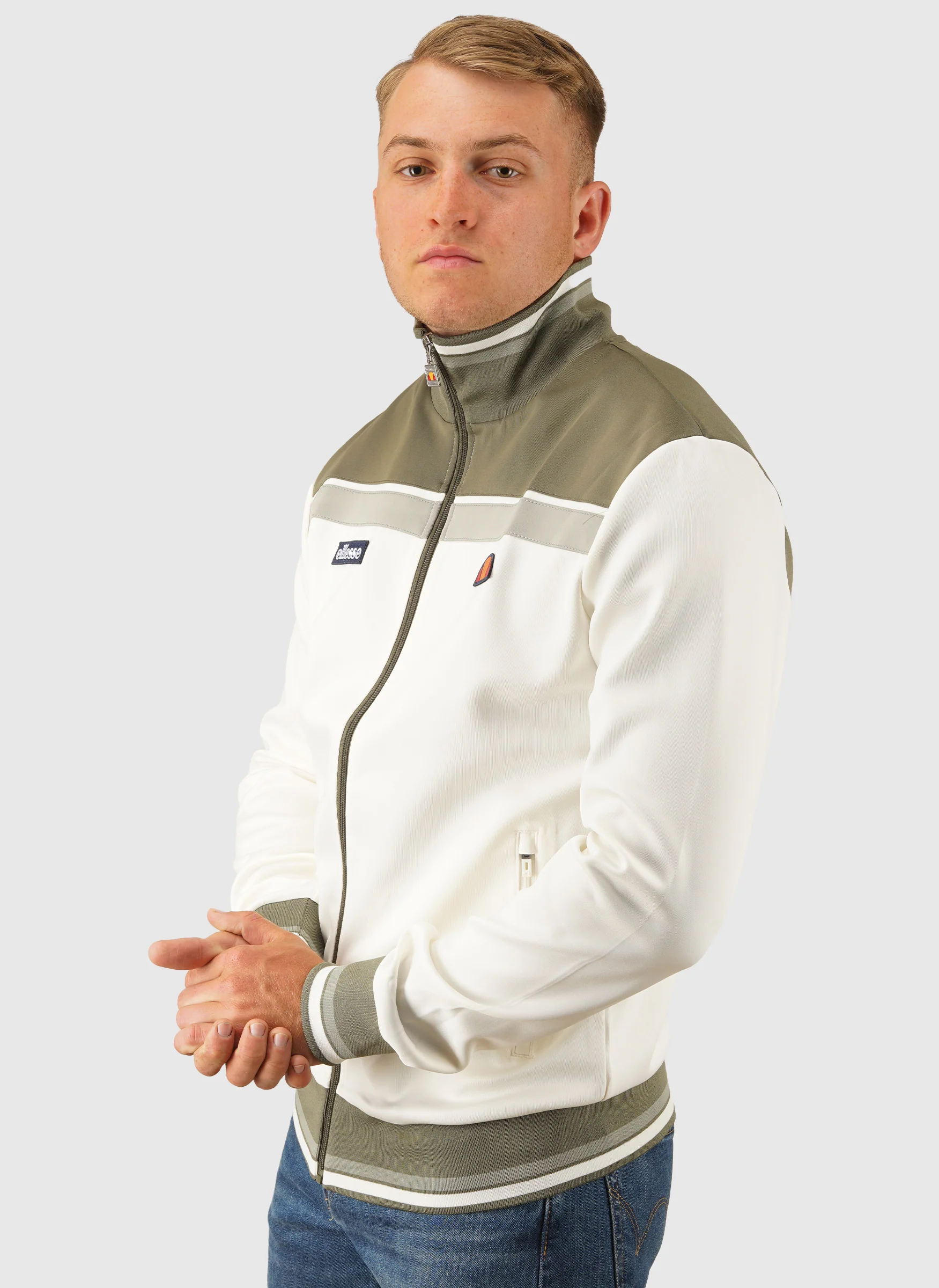 Vignola Tracktop - Off White/Khaki - Image 2