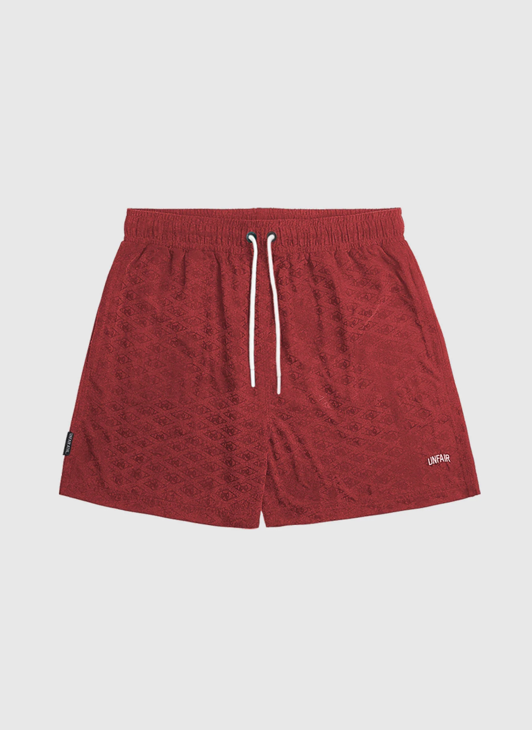 Water Effect Shorts - Burgundy - Image 3