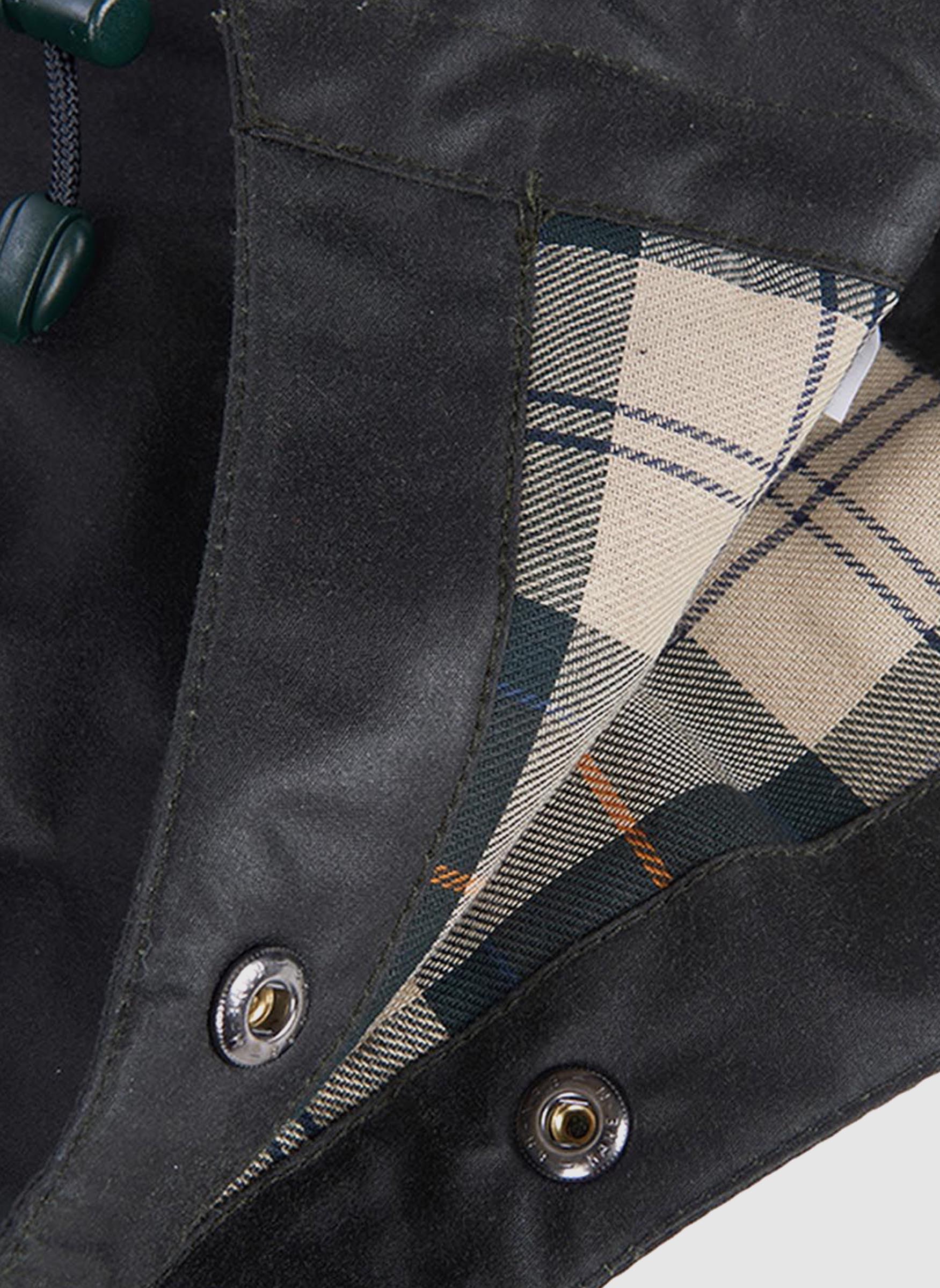 Waxed Cotton Hood - Sage - Image 3