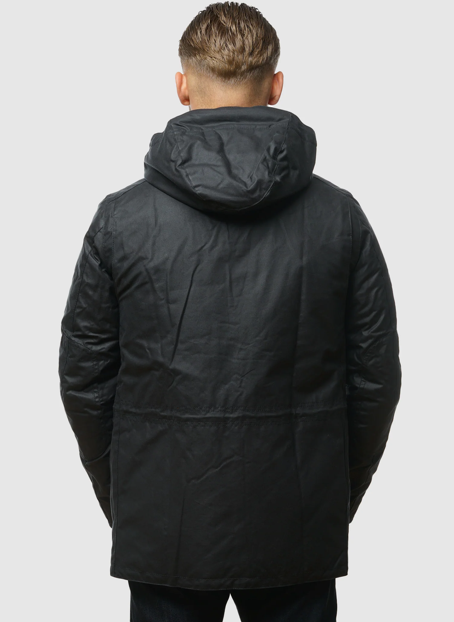 Winter Sapper Wax Jacket - Navy - Image 4
