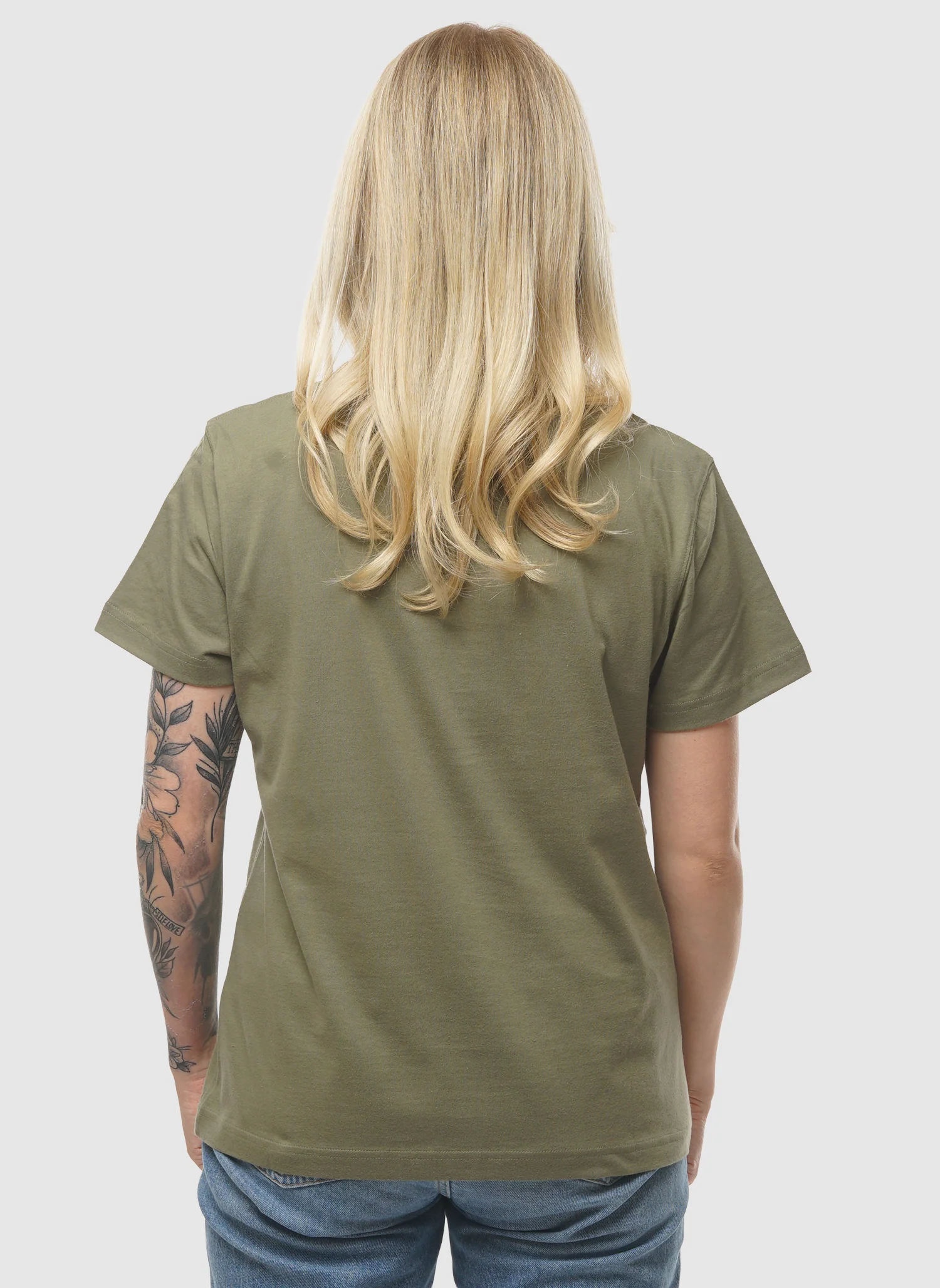 Womens Sport Essentials T-Shirt - Dark Olive - Image 3