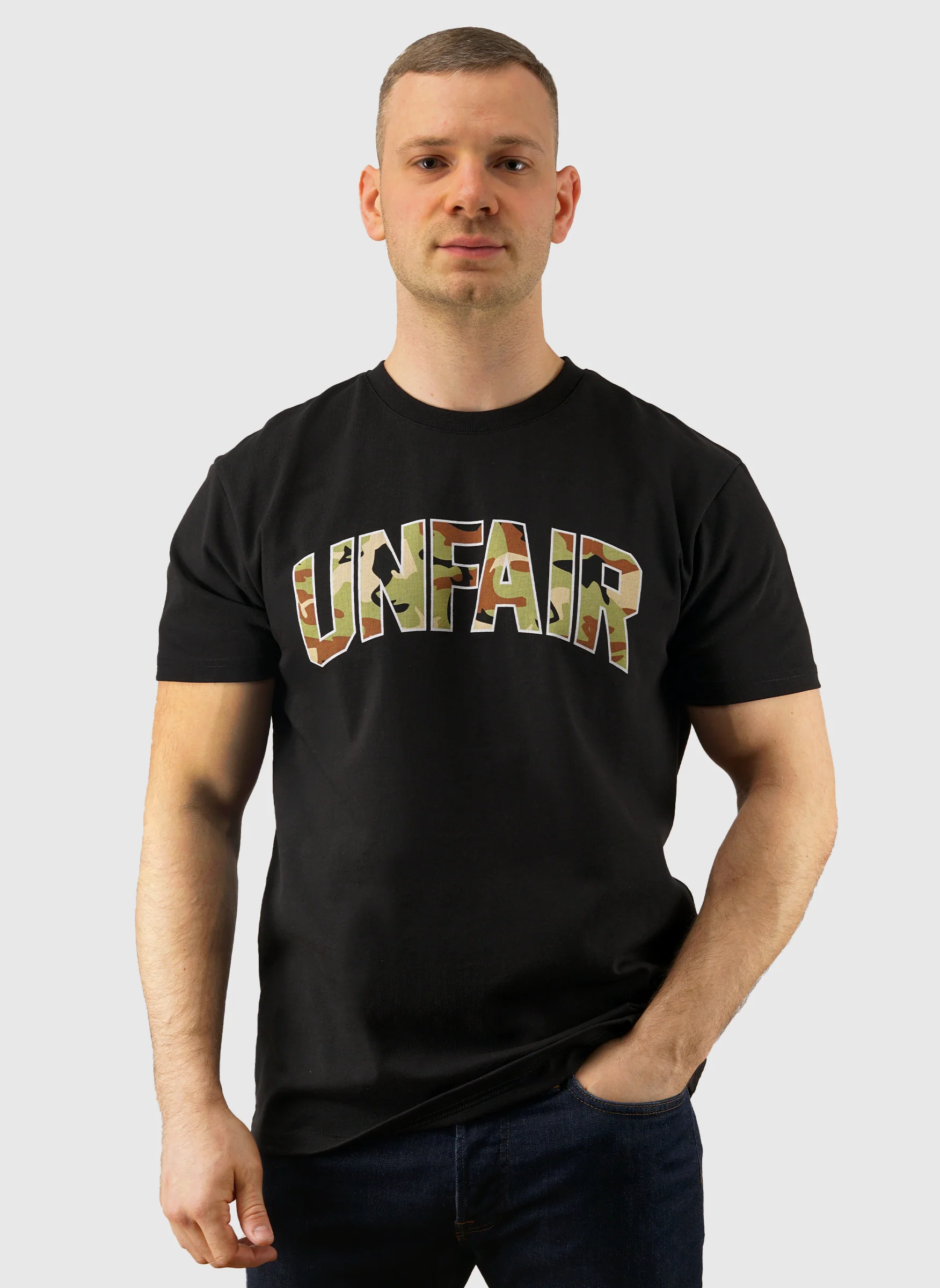Woodland Camo T-Shirt - Black