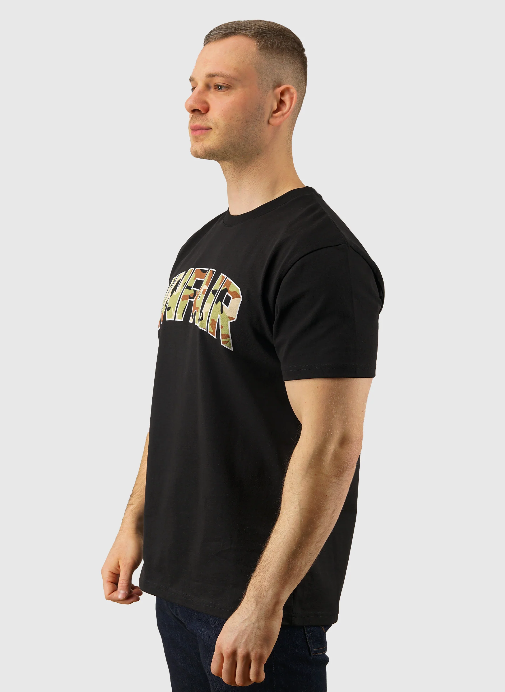 Woodland Camo T-Shirt - Black - Image 2