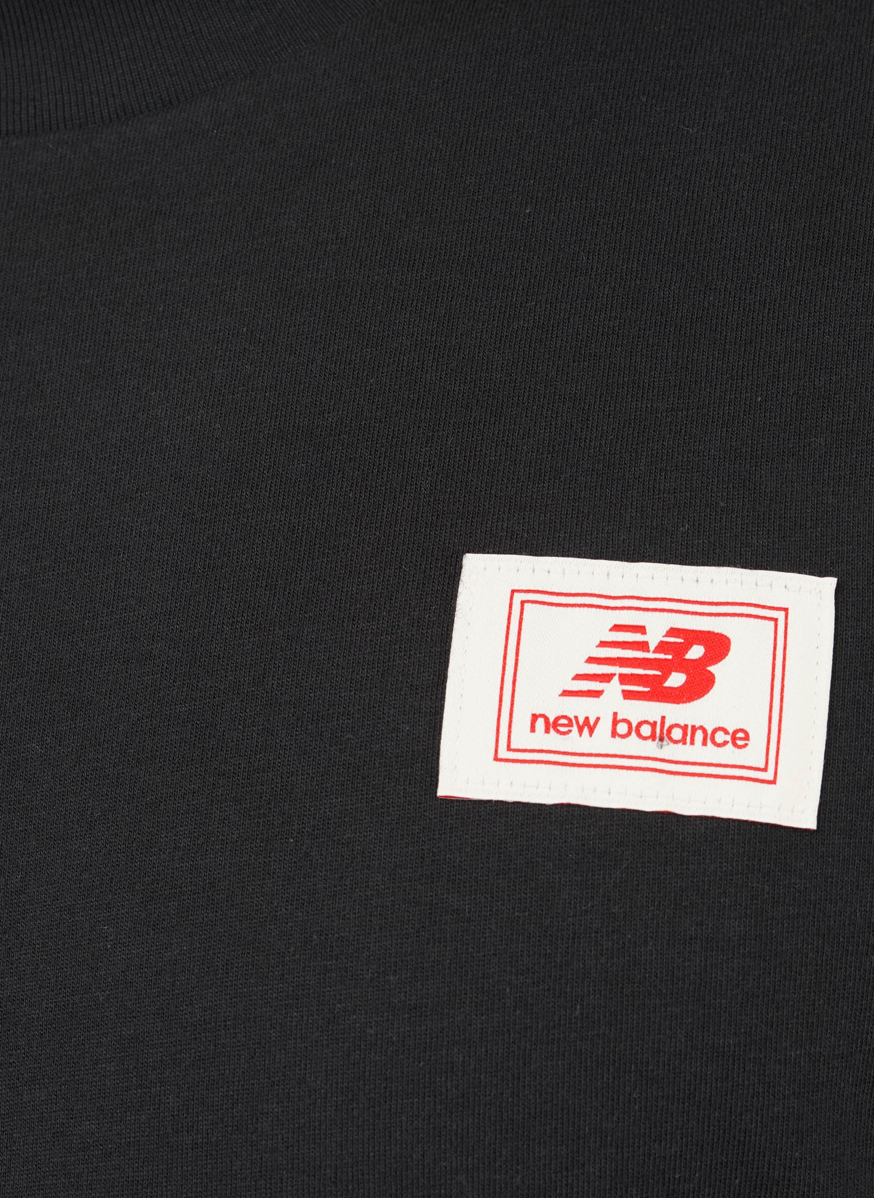Woven Label T-Shirt - Black - Image 4