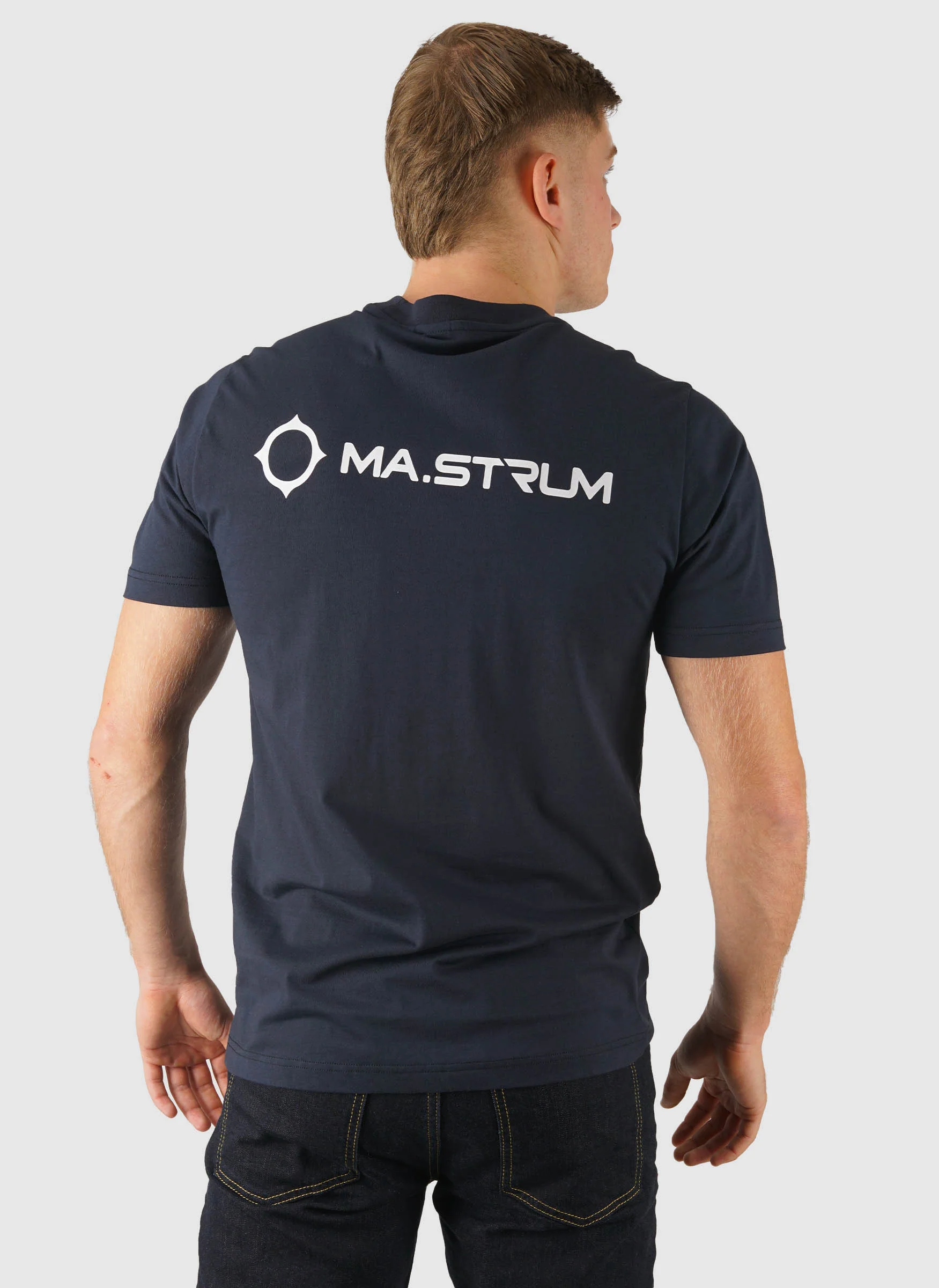 Yawl Back Print T-Shirt - Ink Navy